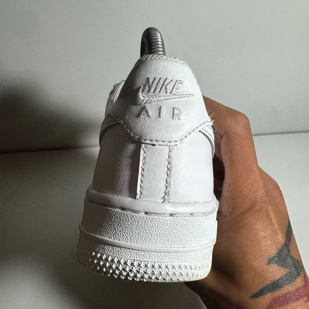 Nike Air Force 1 ‘07 Low “Triple White” GS Size 4Y - Picture 10 of 12